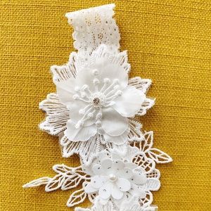 White lace Baby Girl Headband